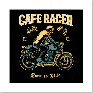 Cafe Racer - Born to Ride - Front Posters and Art